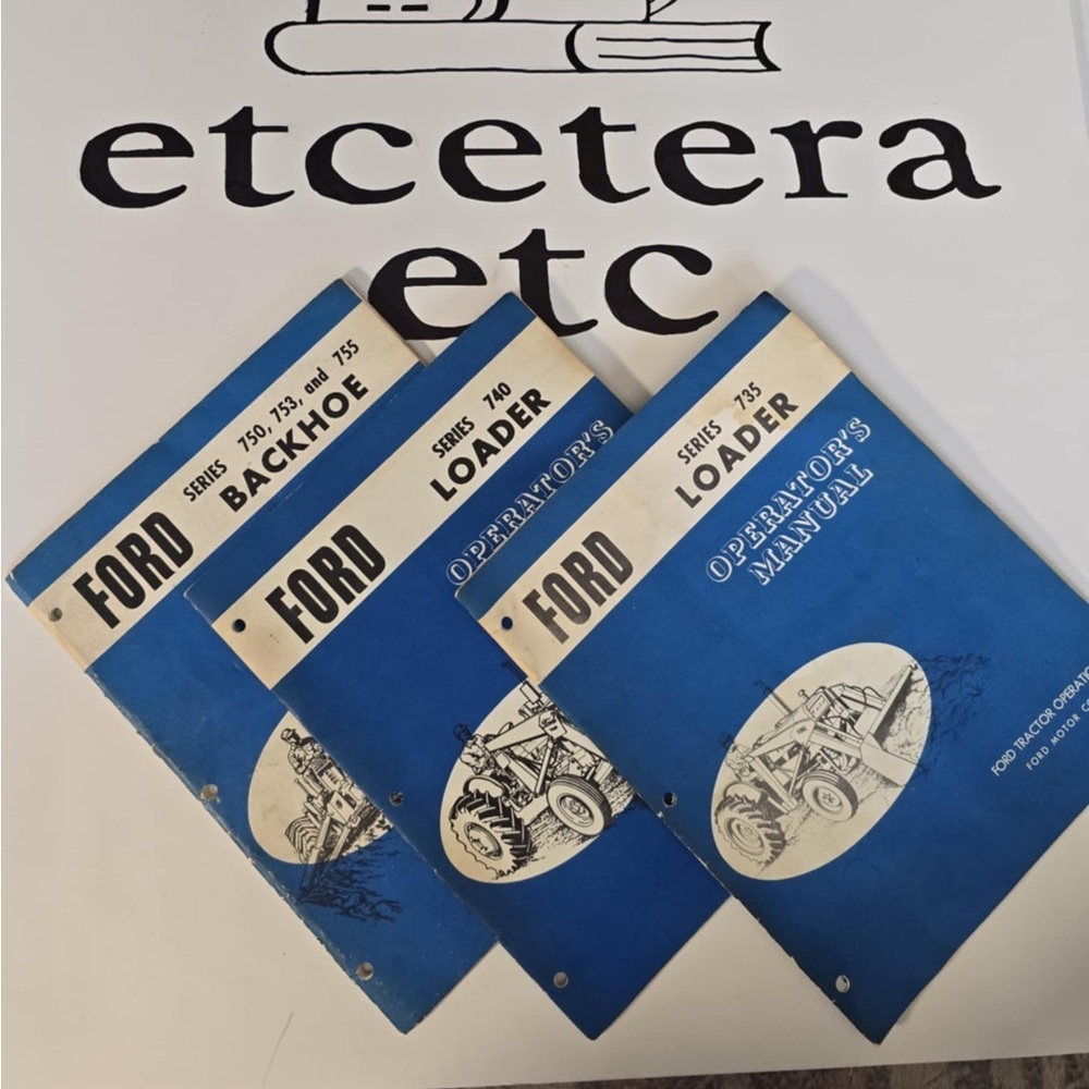 Lot of Ford Heavy Equipment Manuals
